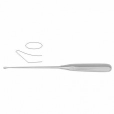 Scoville Bone Curette Oval - Curved Upwards Stainless Steel, 25 cm - 9 3/4" Scoop Size 4 mm